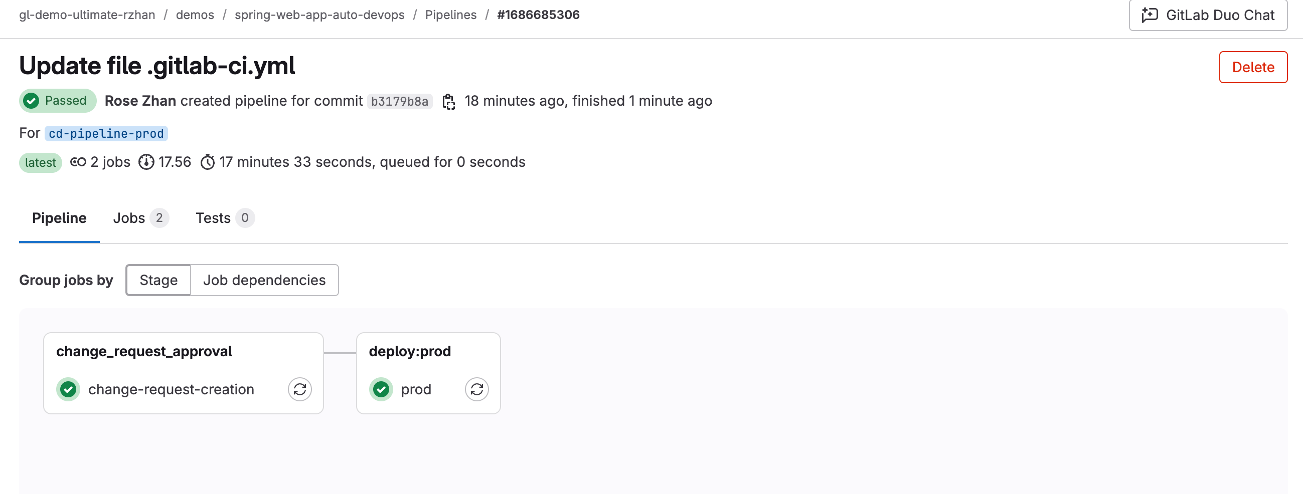 pipeline resumes workflow2